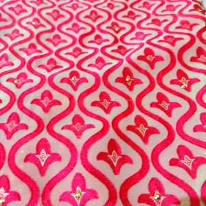 70% Off Today - Pink Saree with Stunning Design