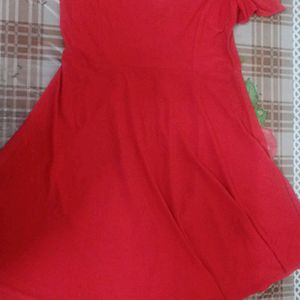 Party Wear Red Colour Dress So Beautiful