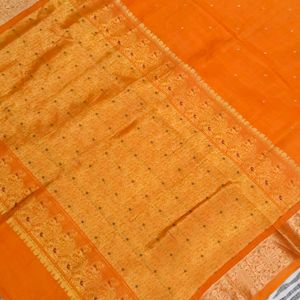 pure Kanchi pattu saree