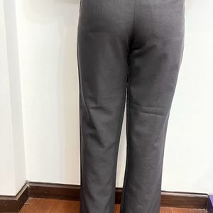 Charcoal High Waist Formal Pant