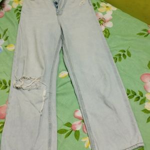 H&M Ribbed Straight Leg Jeans