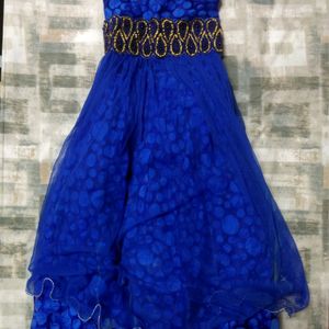 Royal Blue Gown For Girls