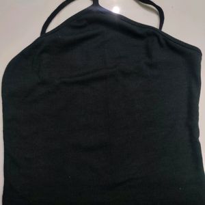 New halter Neck BLACK TANK TOP