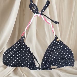 On The Dot Triangle Bikini Top