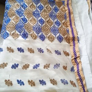 Saree With Stitched Blouse