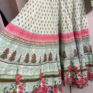 Biba Green Anarkali Maxi Kurta (M/34)