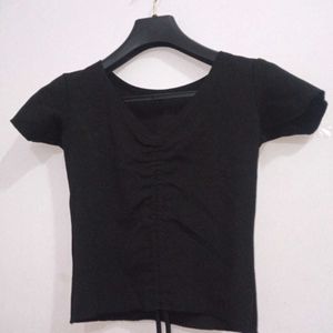 Cute Black Crop Top