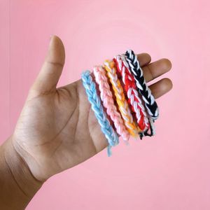 Aesthetic braided Crochet Bracelets 🩷