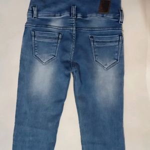 Light Blue Burn Out Denim Jeans