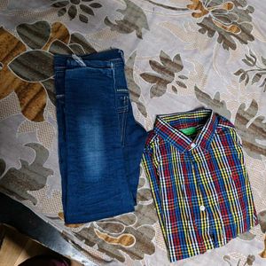 Boys Set Jeans With Shirt