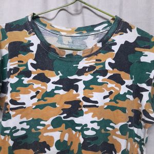 2 Women Mickey Tshirts Military Camouflage Tees