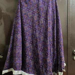 Purple Colour Bandhni Lehenga And Duppatta