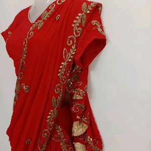 Zari Work Saree