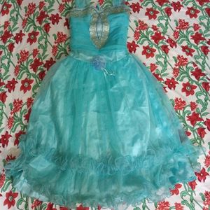 Sky Blue Princess Gown For Girls