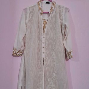 White Jacket Kurti Of XXL Size