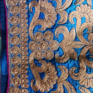 Blue & Golden Padded Blouse