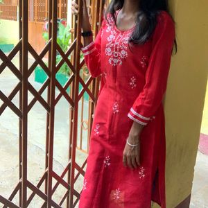 Chickenkari Red Kurti🎀❤️❤️🎀