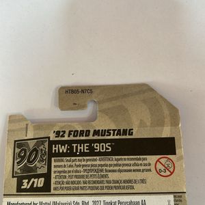 Hotwheels - ‘92 FORD MUSTANG