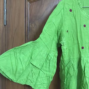 Green Short Kurti