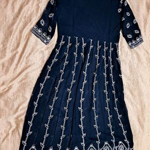 Beautiful Full Embroidered Anarkali Kurti