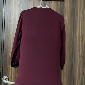 Burgundy Stylish Top