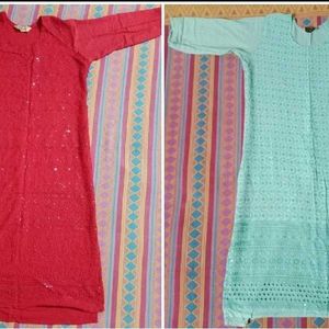 Chikankari Kurtee Combo