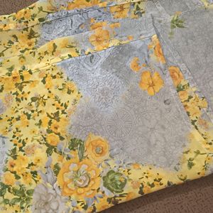 Mustard Colour Suit With Floral Georgette Dupatta