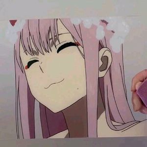 Zero Two Glass Painting