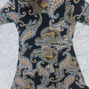 Paisley Pattern A-Line Dress