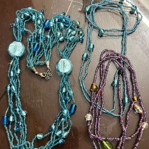 Vintage Boho Beaded Necklaces - 3