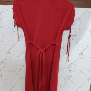 Red Shift Dress