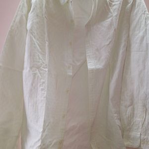 Pure White Stile Benetton Slim Size Fit Shirt