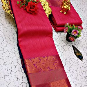 Combo Banarasi Silk Sarees.