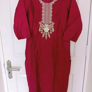 Kurti Set (Rani Pink Color)