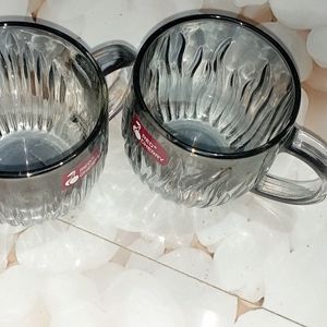 Set Of Two Transparent Mug