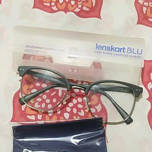 Lenskart BLU Screen Glasses Half Rim Clubmaster