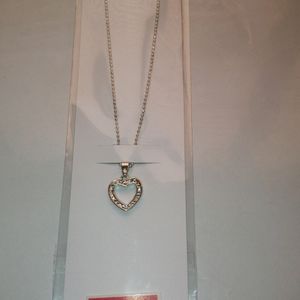 Heart Shaped Hollow Pendant With Chain