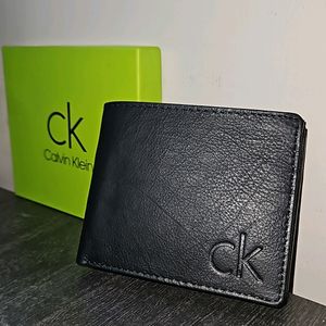 Calvin Klein Leather Wallet ( BLACK )