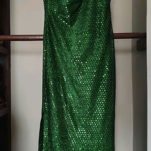 Green Shimmer Dress