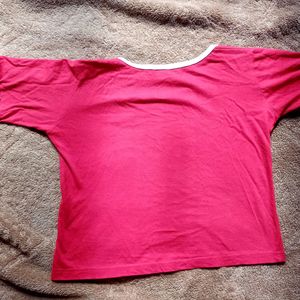 Crop Red Tee