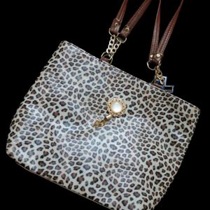 Leopard Print Hand Bag