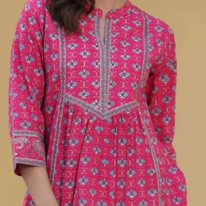 Pure Cotton Short Kurti