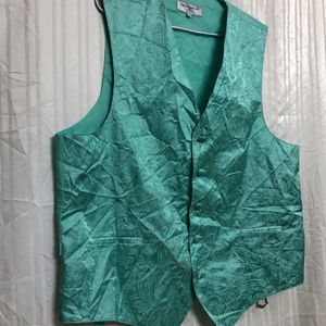 Vesuvio Napoli Cyan Formal Vest