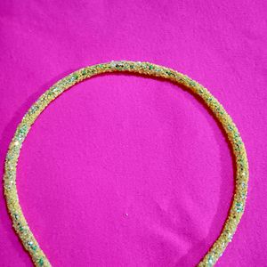 Handmade Yellow Glitter Headband