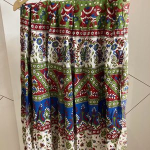 Ethnic Wrap Up Multicolour Skirt