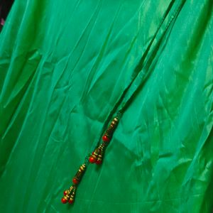 Light green Long Skirt And Orange Top