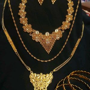 Golden Necklace Full Set