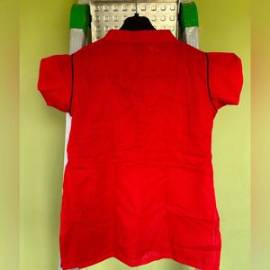 Zola Red Cotton Top