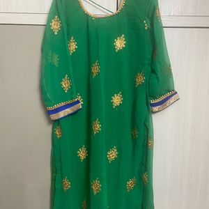 Green Kurta Set