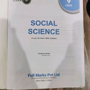 Full Marks Social Science Question Bank For Class